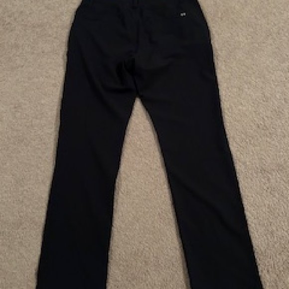 Men's Under Armour Jogging Pants Size 34 x 32 Black Zip Fly Button Enclosure - Picture 3 of 4